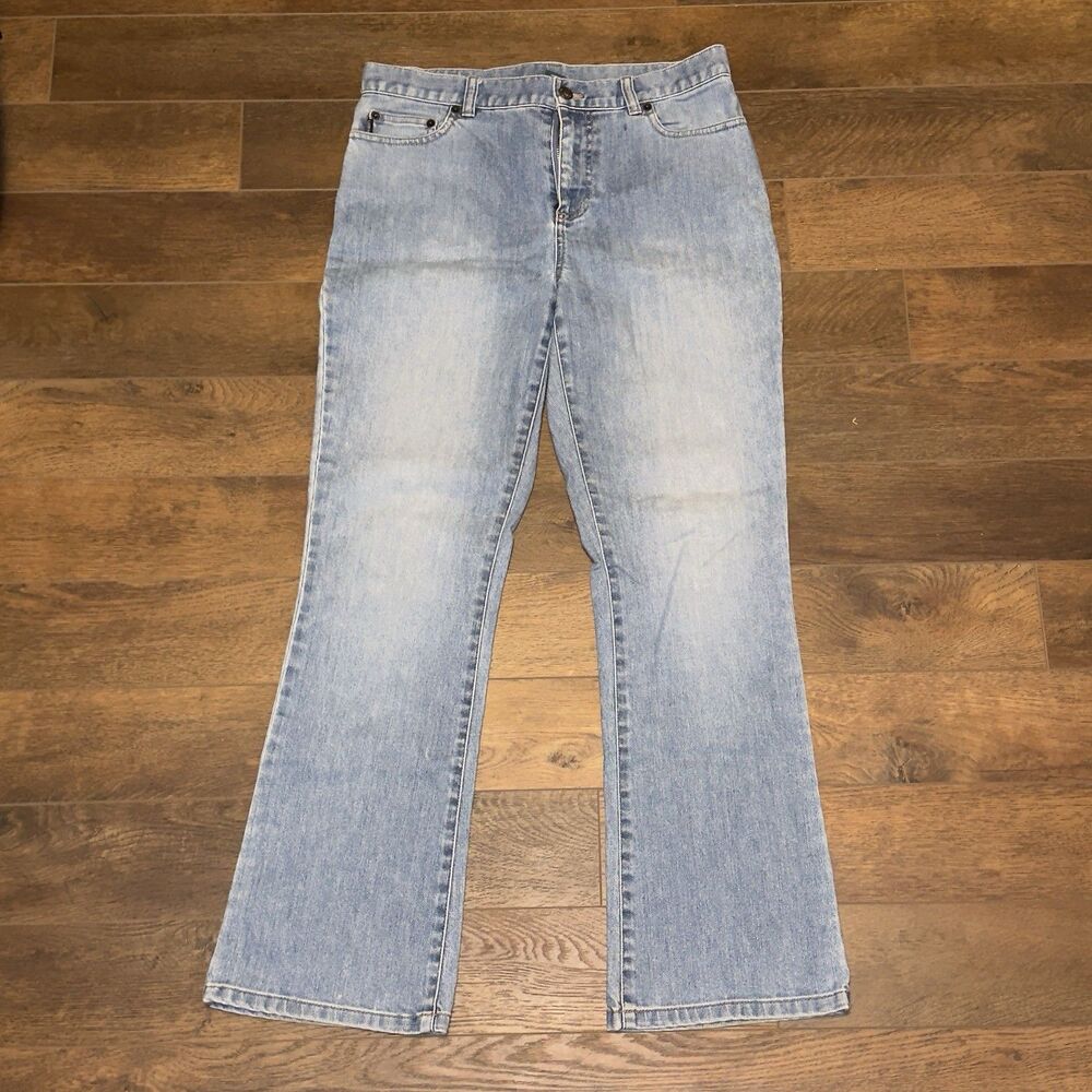 Vintage 80s Ralph Lauren Jeans Co 10P Made In Hong Kong Denim Flare Leg